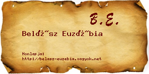 Belász Euzébia névjegykártya